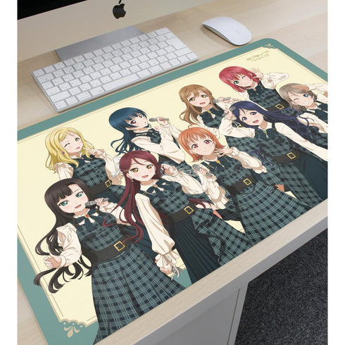 『ラブライブ!サンシャイン!!』描き下ろし 集合 チェックワンピース衣装ver. マルチデスクマット【202510再販】